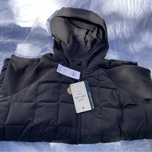 Abercrombie Kids Black Lightweight Puffer Jacket